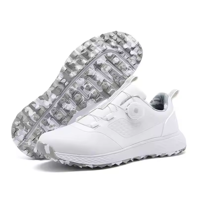 Men's Golf Shoes – Water-Resistant Lace-Up Low Top Golf Trainers