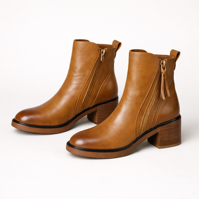 Women's Ankle Heel Boots – Low Heel Casual Ankle Boots