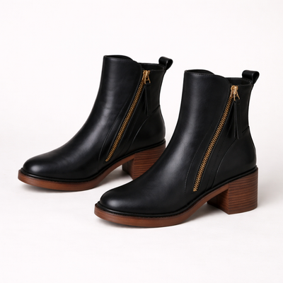 Women's Ankle Heel Boots – Low Heel Casual Ankle Boots