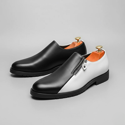 Men's Oxford Brogue Shoes – Classic Low Heel Formal Dress Shoes