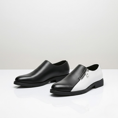 Men's Oxford Brogue Shoes – Classic Low Heel Formal Dress Shoes