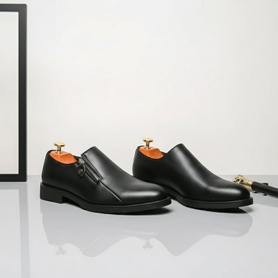 Men's Oxford Brogue Shoes – Classic Low Heel Formal Dress Shoes