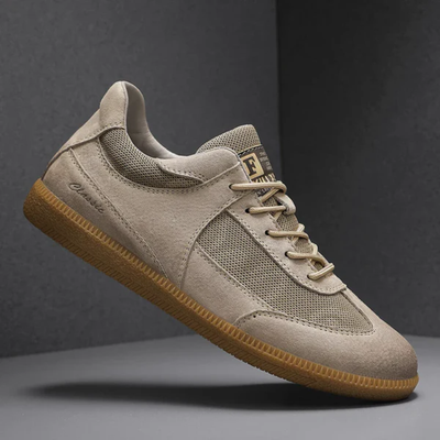 Men’s Multi Panel Lace-Up Sneakers - Low Top Casual Trainers