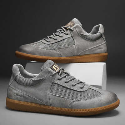 Men’s Multi Panel Lace-Up Sneakers - Low Top Casual Trainers