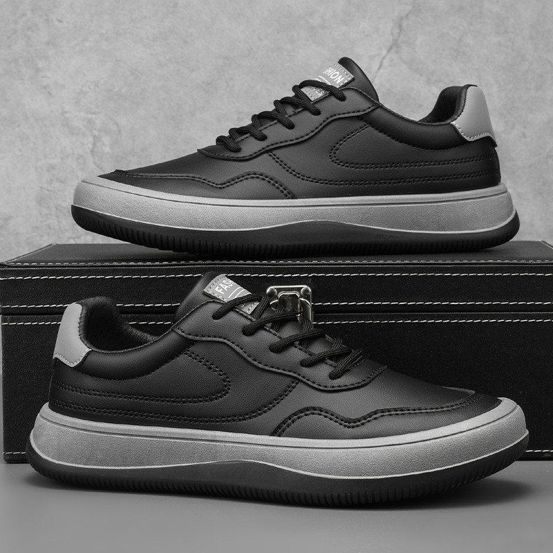 Lace-Up Sneakers for Men | Contrast Sole Design