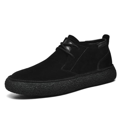 Men’s Mid Top Lace-Up Sneakers - Casual High Top Trainers