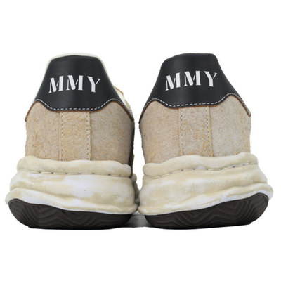 Maison Mihara Yasuhiro Blakey Beige Textured Low-Top Sneakers