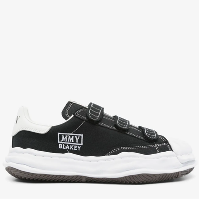 Maison Mihara Yasuhiro Blakey Black White Canvas Touch-Strap OG Sole Sneakers