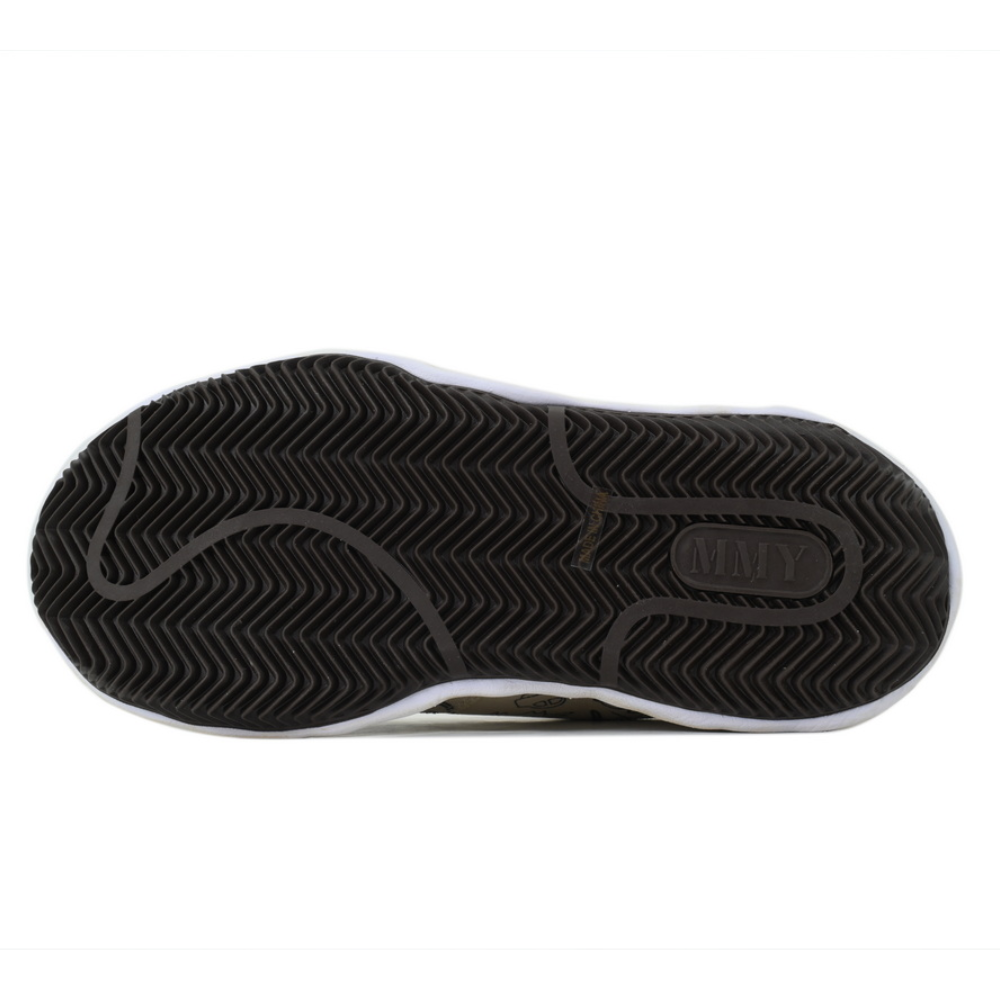 Maison Mihara Yasuhiro Blakey Men's Cream Black Graphic Canvas OG Sole Sneakers