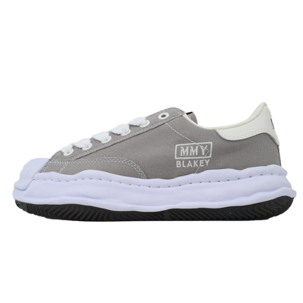 Maison Mihara Yasuhiro Blakey Men's Grey White Canvas Low-Top Sneakers