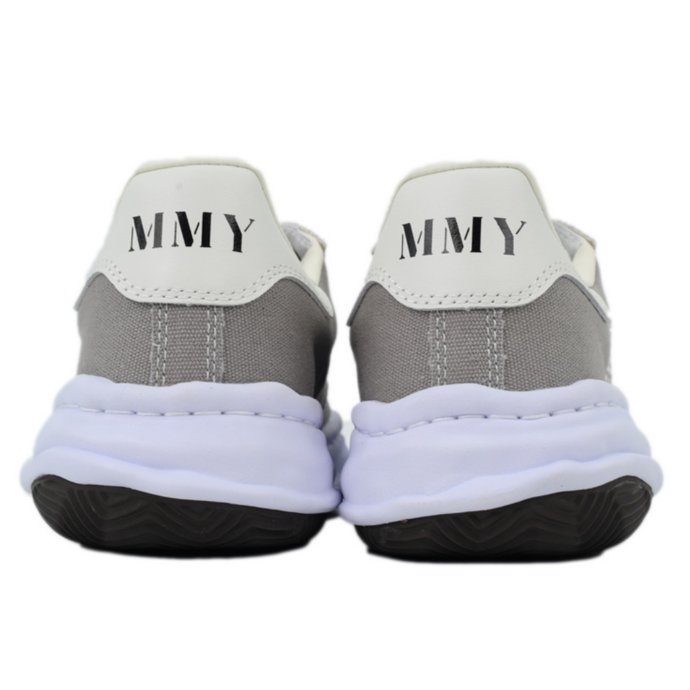 Maison Mihara Yasuhiro Blakey Men's Grey White Canvas Low-Top Sneakers