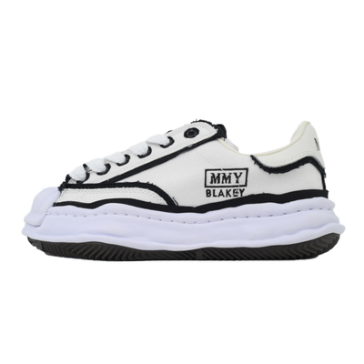 Maison Mihara Yasuhiro Blakey Men's White Black Canvas OG Sole Sneakers