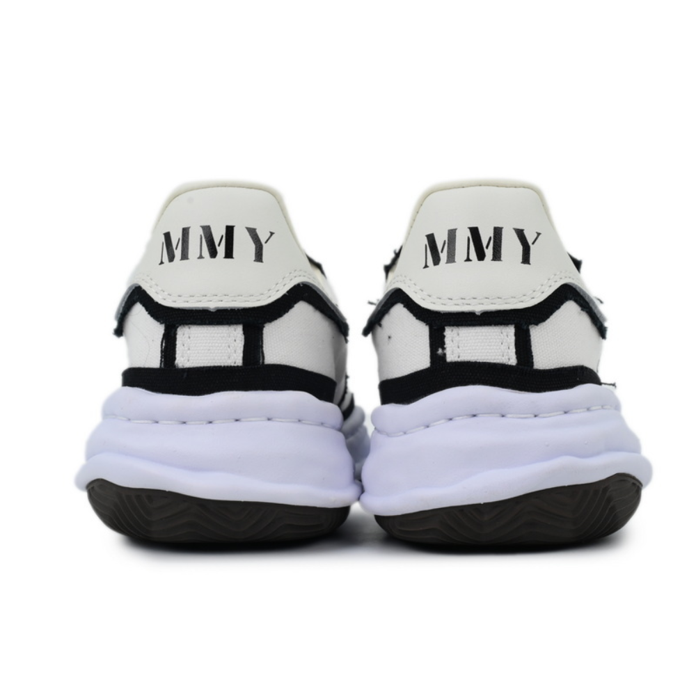 Maison Mihara Yasuhiro Blakey Men's White Black Canvas OG Sole Sneakers