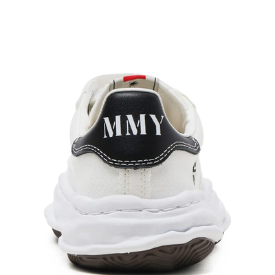 Maison Mihara Yasuhiro Blakey Men's White Black Canvas Touch-Strap Sneakers