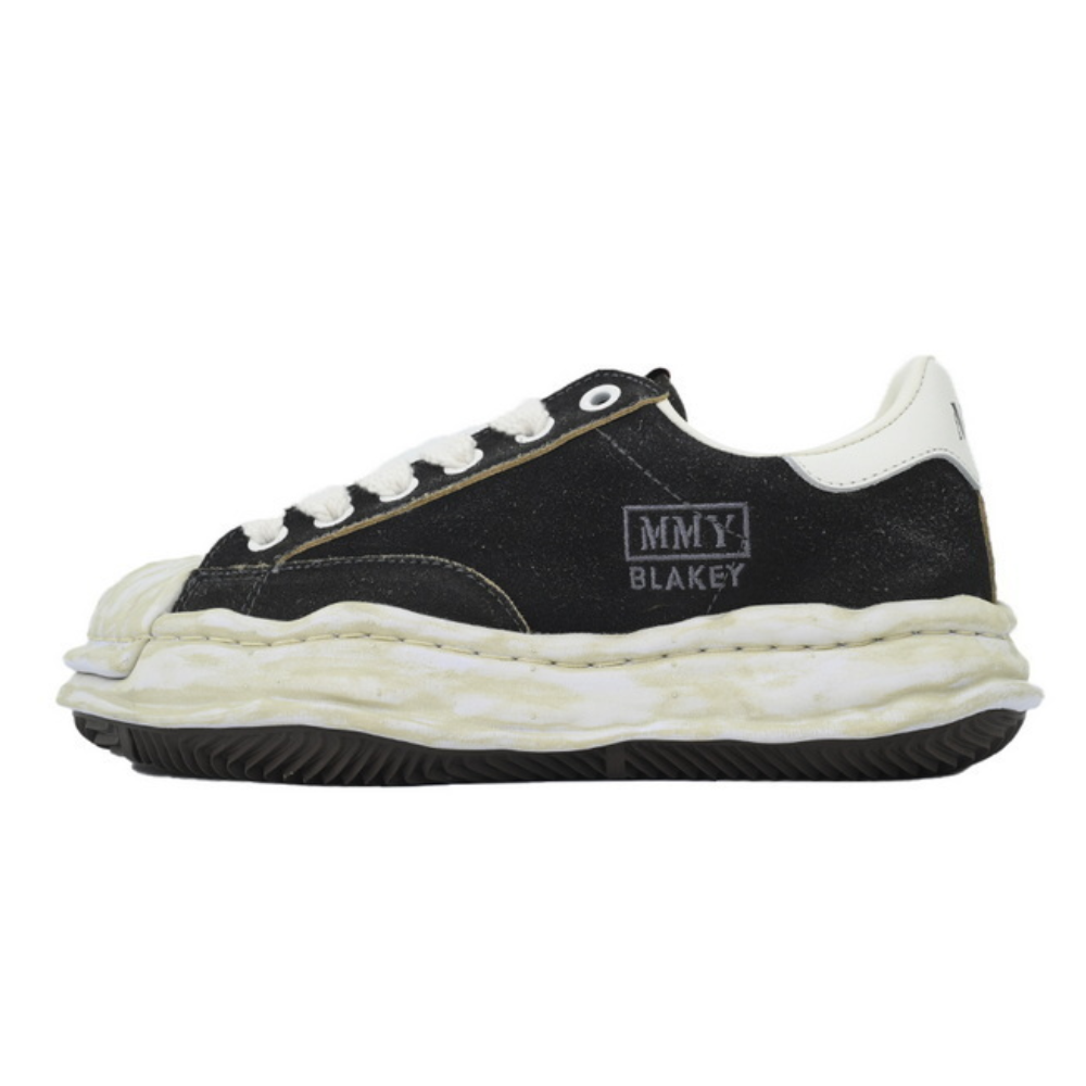 Maison Mihara Yasuhiro Blakey OG Dyed Sole Black White Low-Top Sneakers
