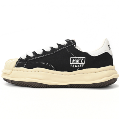 Maison Mihara Yasuhiro Blakey OG Sole Black Vintage Canvas Low-Top Sneakers