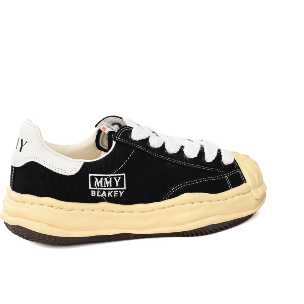 Maison Mihara Yasuhiro Blakey OG Sole Black Vintage Canvas Low-Top Sneakers