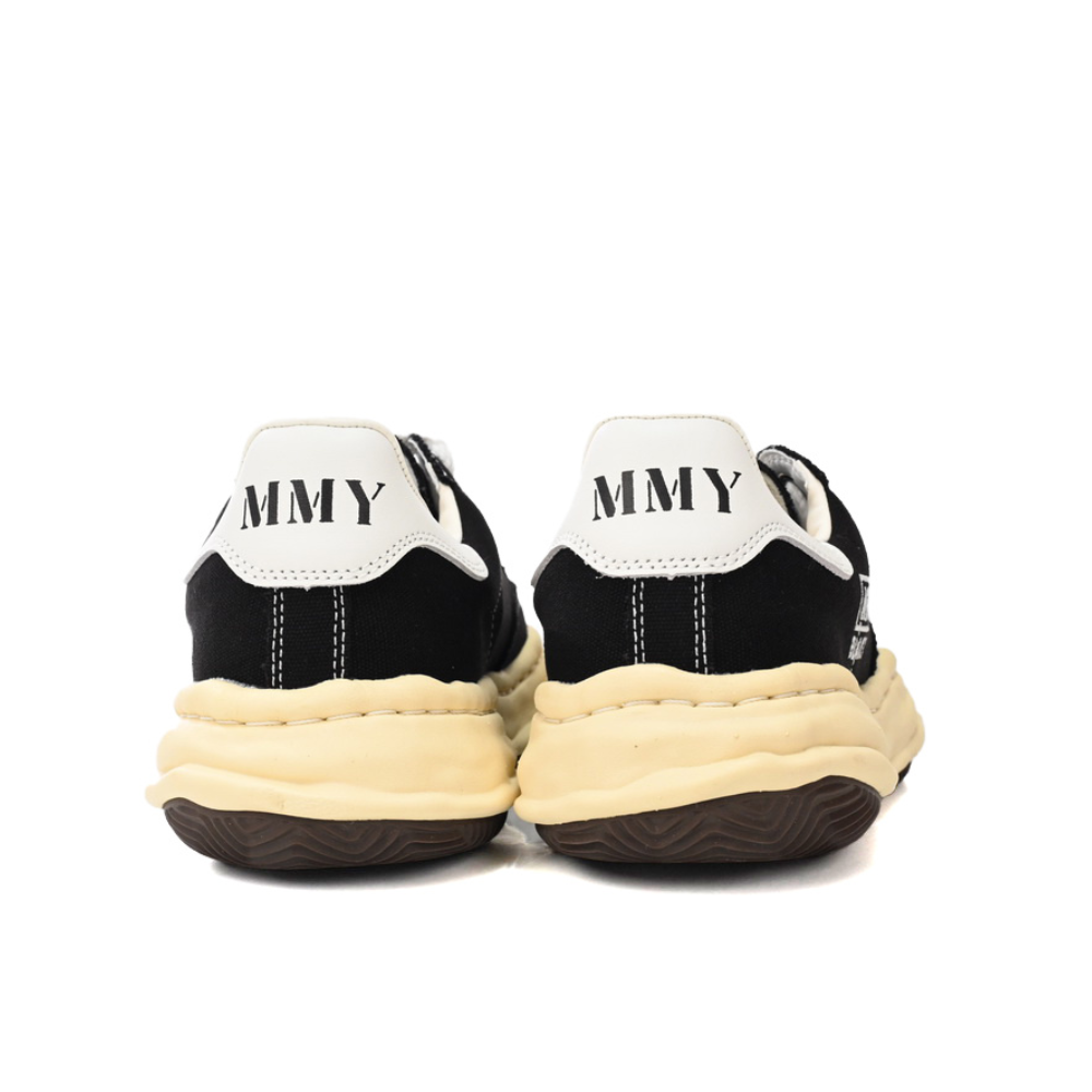 Maison Mihara Yasuhiro Blakey OG Sole Black Vintage Canvas Low-Top Sneakers