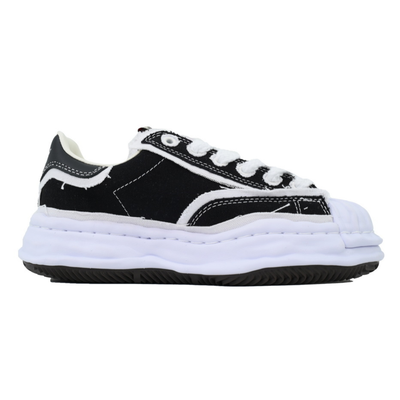 Maison Mihara Yasuhiro Blakey Original Sole Black White Canvas Low-Top Sneakers