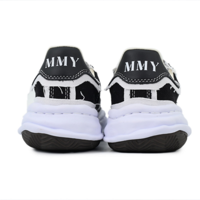 Maison Mihara Yasuhiro Blakey Original Sole Black White Canvas Low-Top Sneakers