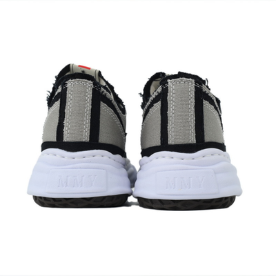 Maison Mihara Yasuhiro Grey Green Canvas Low-Top Sneakers