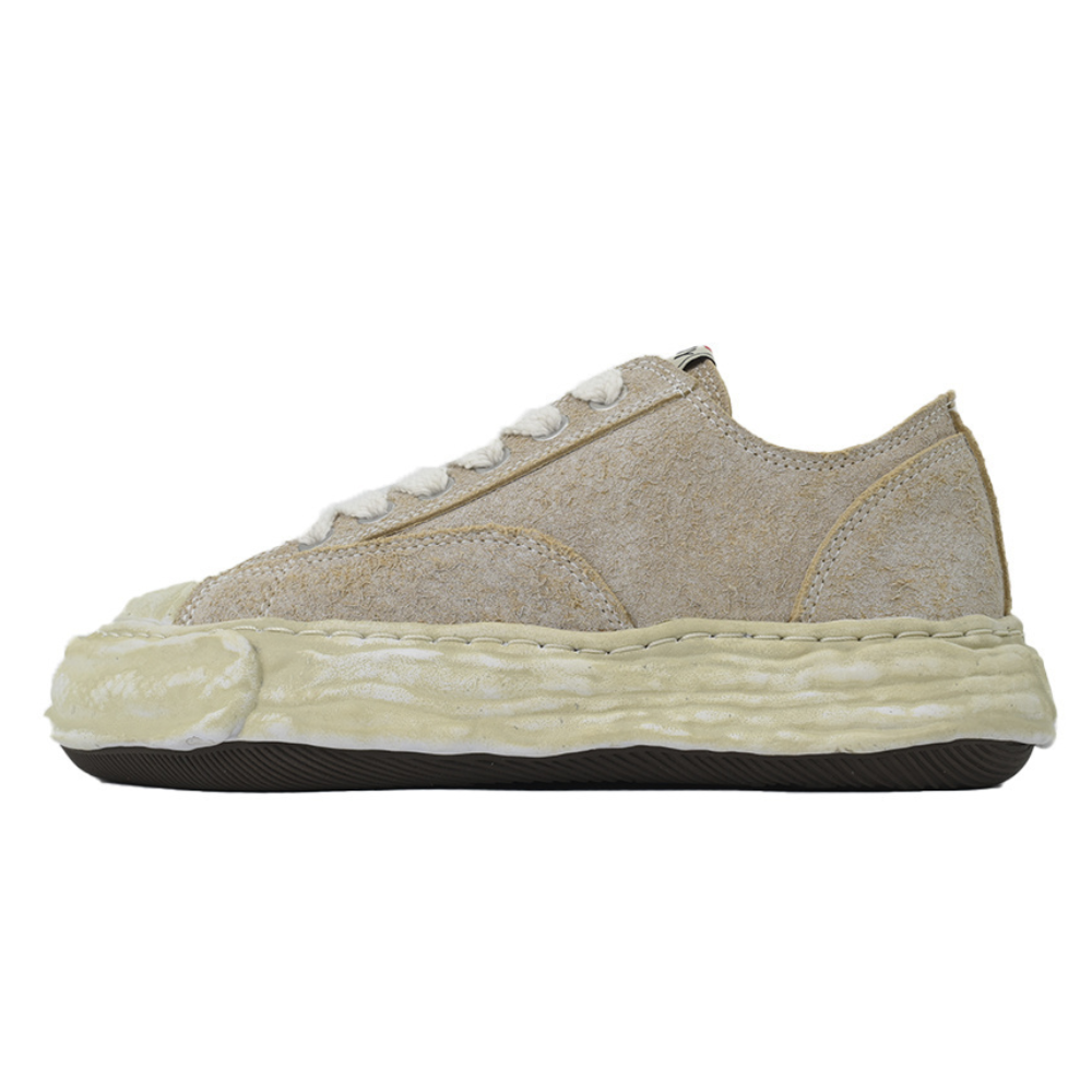 Maison Mihara Yasuhiro Hank Beige Suede Low-Top Sneakers