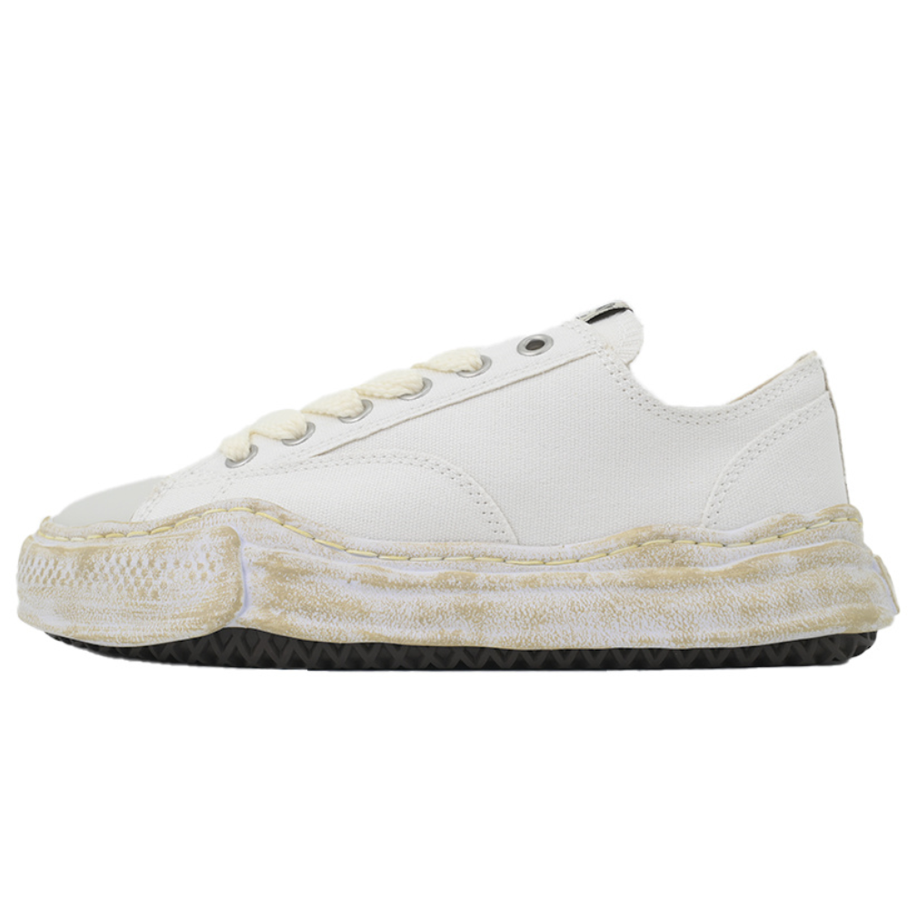 Maison Mihara Yasuhiro Hank Men's White Canvas OG Sole Low-Top Sneakers