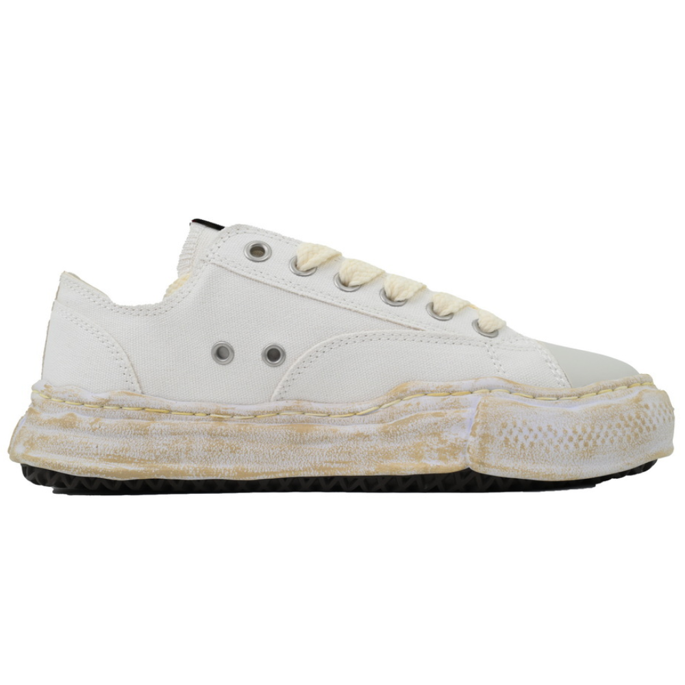 Maison Mihara Yasuhiro Hank Men's White Canvas OG Sole Low-Top Sneakers