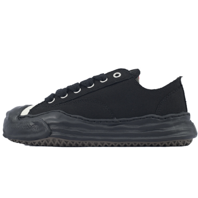 Maison Mihara Yasuhiro Hank OG Sole Black Canvas Low-Top Sneakers