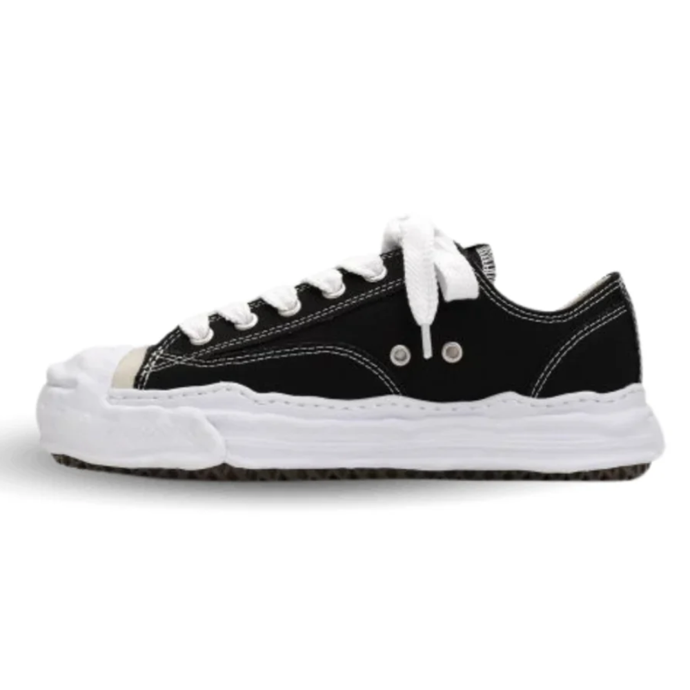 Maison Mihara Yasuhiro Hank OG Sole Black Canvas Low-Top Sneakers