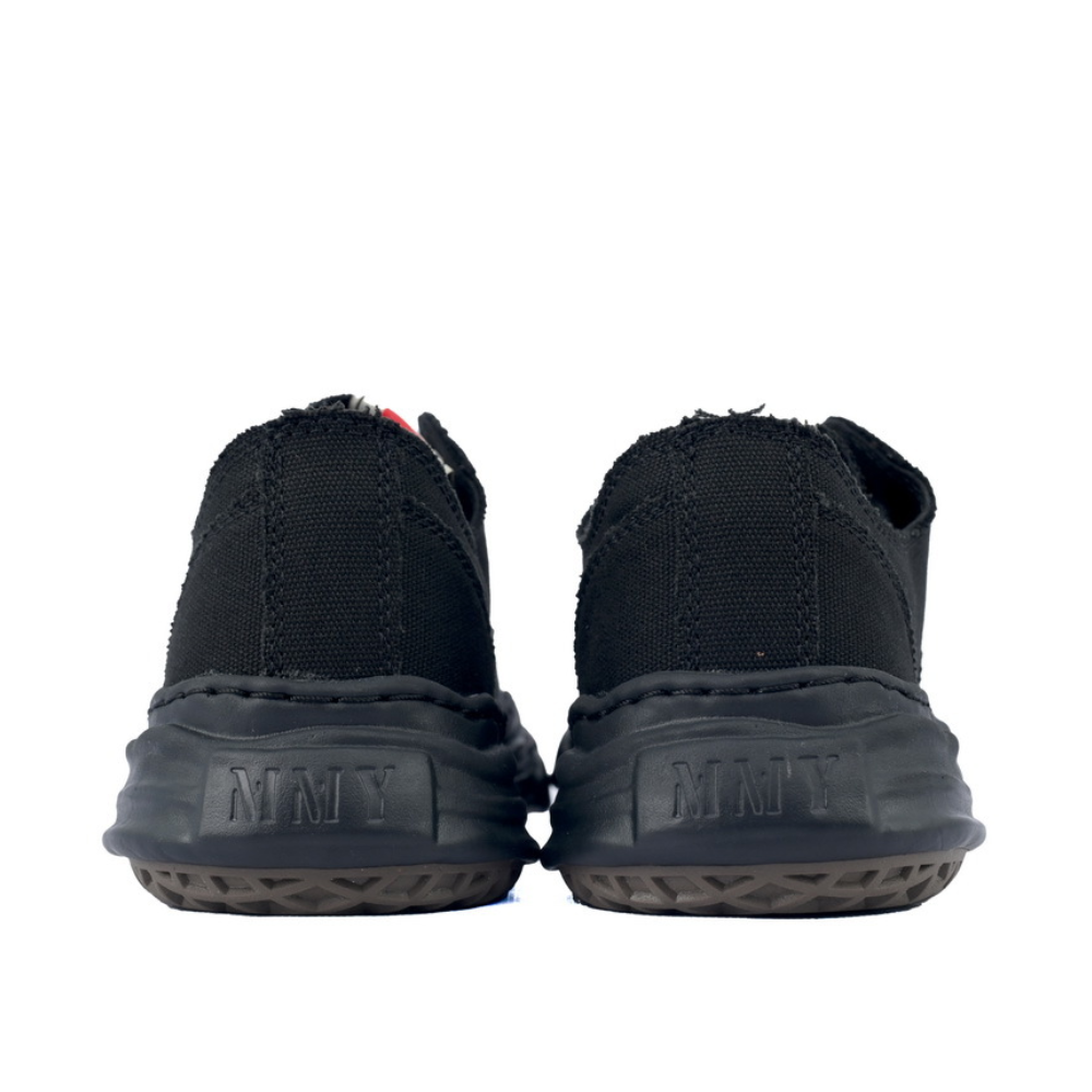 Maison Mihara Yasuhiro Hank OG Sole Black Canvas Low-Top Sneakers