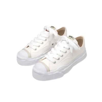 Maison Mihara Yasuhiro Hank OG Sole White Canvas Low-Top Sneakers
