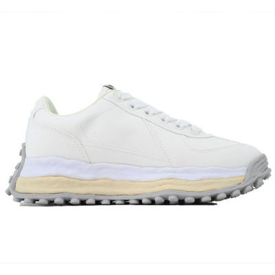 Maison Mihara Yasuhiro Larry Men's White Canvas OG Sole Low-Top Sneakers