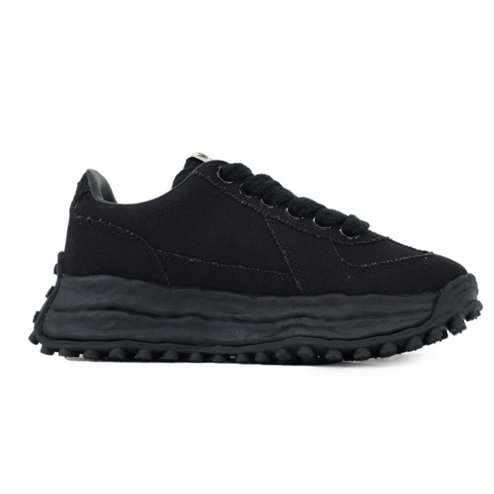 Maison Mihara Yasuhiro Larry OG Sole Black Canvas Low-Top Sneakers