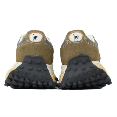 Maison Mihara Yasuhiro Larry OG Sole Olive Grey Mixed-Material Low-Top Sneakers