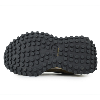 Maison Mihara Yasuhiro Larry OG Sole Olive Grey Mixed-Material Low-Top Sneakers