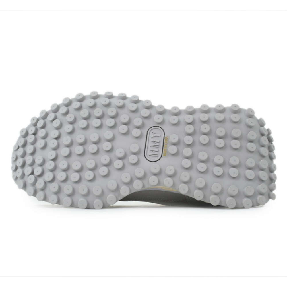 Maison Mihara Yasuhiro Larry OG Sole White Grey Mixed-Material Low-Top Sneakers