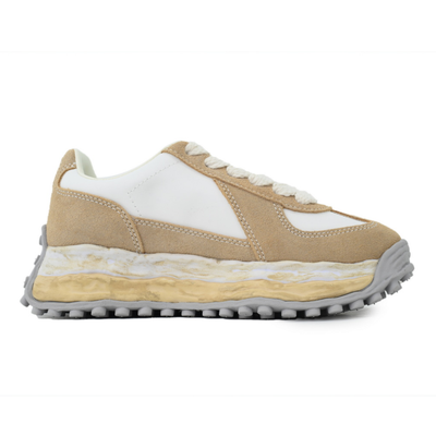 Maison Mihara Yasuhiro Larry Vintage Low White Beige Suede Nylon OG Sole Sneakers