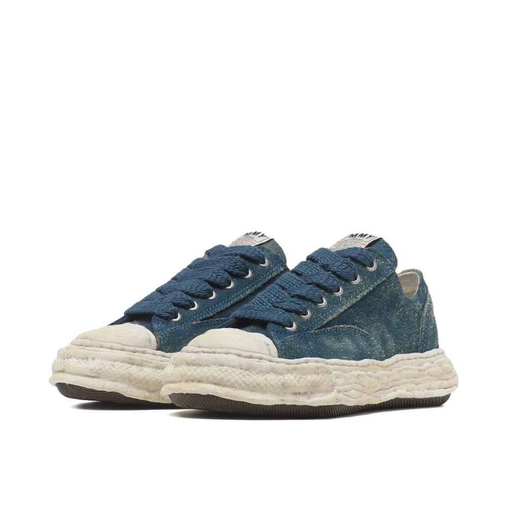Maison Mihara Yasuhiro Peterson 23 Women's Navy Blue Leather Low-Top Sneakers