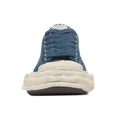 Maison Mihara Yasuhiro Peterson 23 Women's Navy Blue Leather Low-Top Sneakers