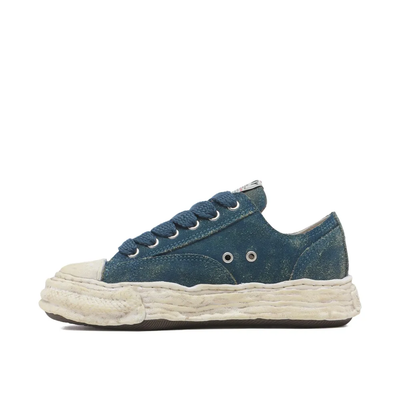 Maison Mihara Yasuhiro Peterson 23 Women's Navy Blue Leather Low-Top Sneakers