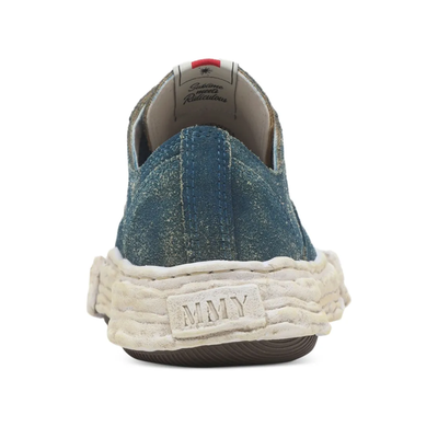 Maison Mihara Yasuhiro Peterson 23 Women's Navy Blue Leather Low-Top Sneakers