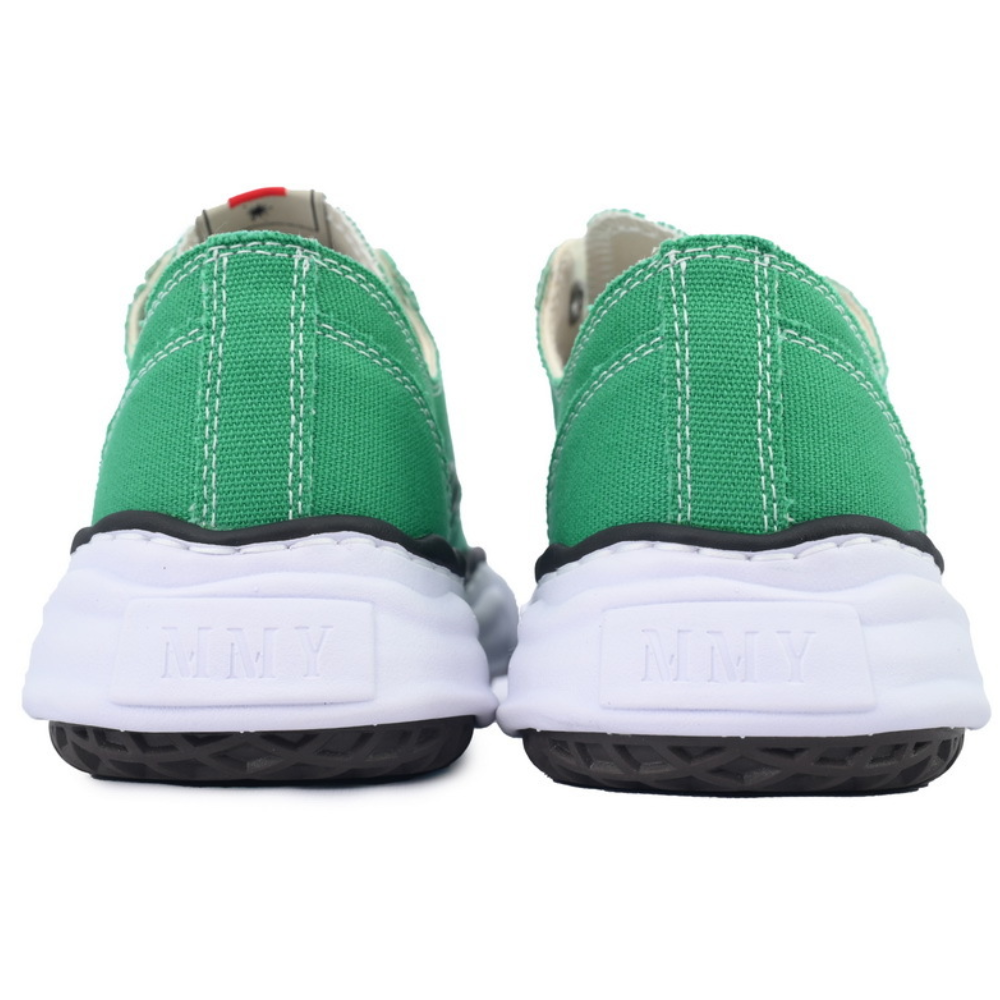 Maison Mihara Yasuhiro Peterson Green Canvas Low-Top Sneakers