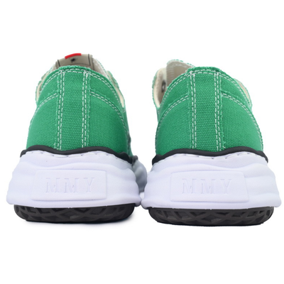 Maison Mihara Yasuhiro Peterson Green Canvas Low-Top Sneakers