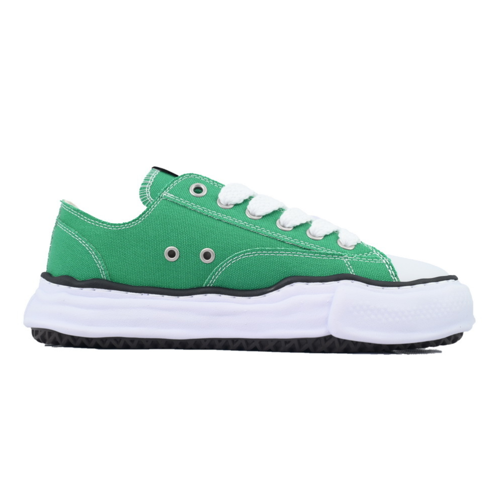 Maison Mihara Yasuhiro Peterson Green Canvas Low-Top Sneakers