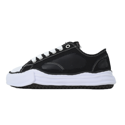 Maison Mihara Yasuhiro Peterson Men's Black White Distressed Canvas OG Sole Sneakers