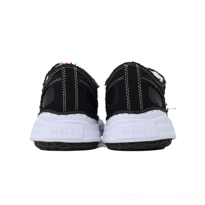 Maison Mihara Yasuhiro Peterson Men's Black White Distressed Canvas OG Sole Sneakers