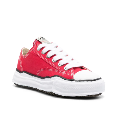 Maison Mihara Yasuhiro Peterson Men's Red White Canvas OG Sole Sneakers