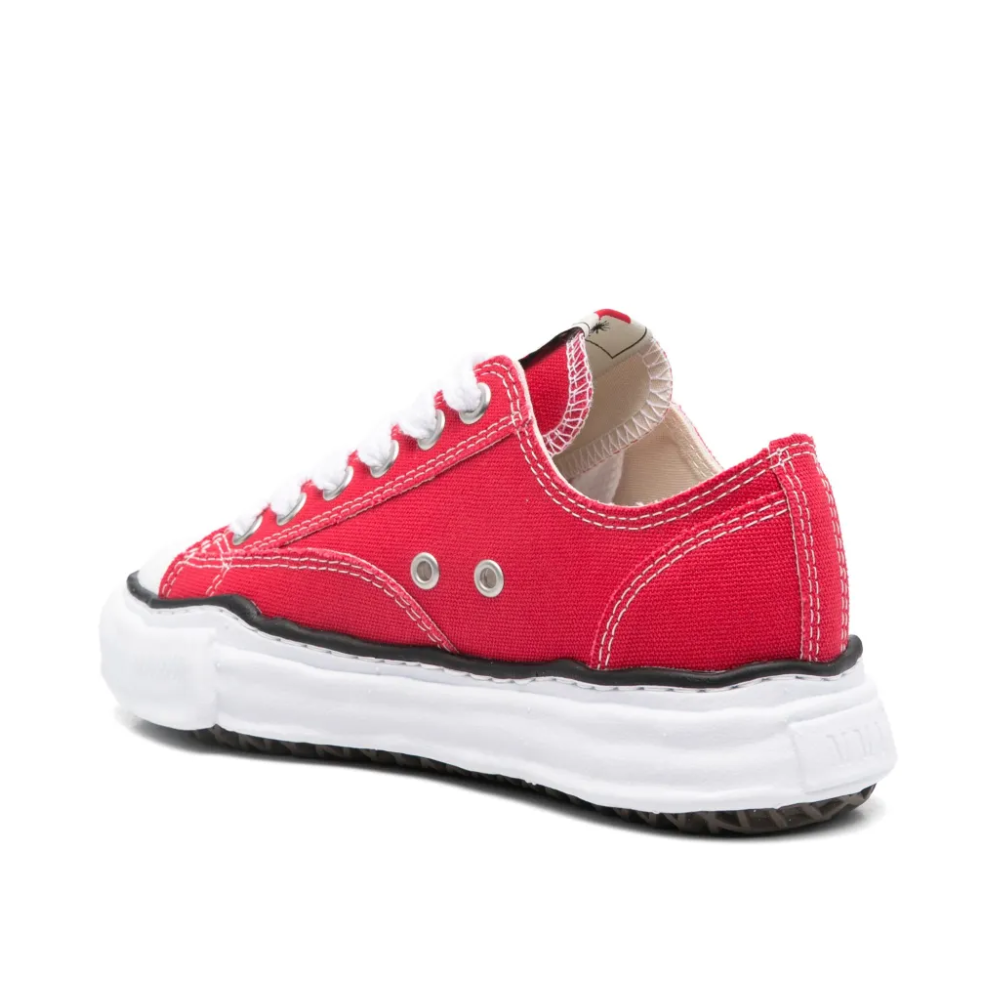 Maison Mihara Yasuhiro Peterson Men's Red White Canvas OG Sole Sneakers