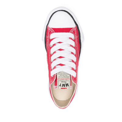 Maison Mihara Yasuhiro Peterson Men's Red White Canvas OG Sole Sneakers